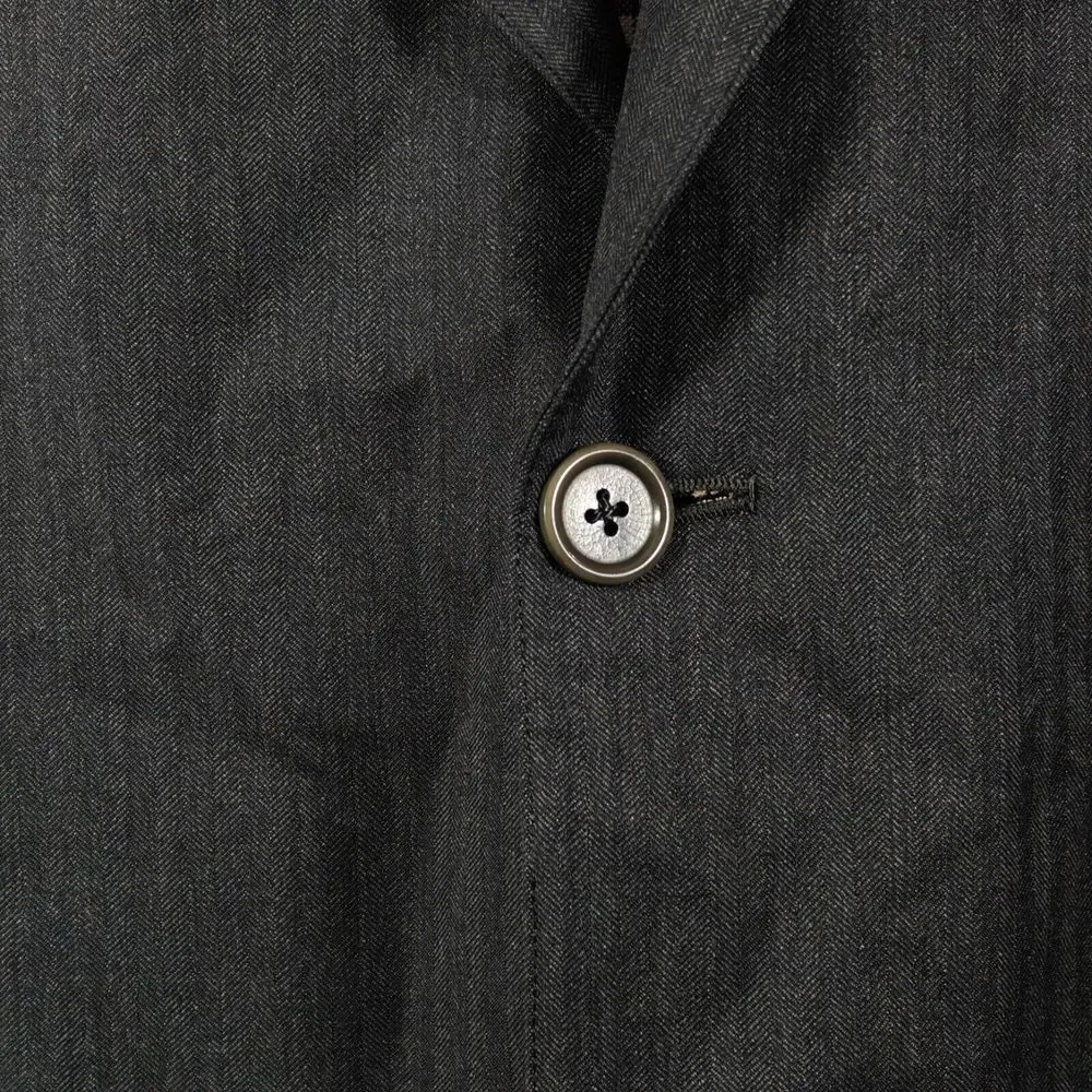 Brooks Brothers Golden Fleece Men's Sport Coat Two Button Gray‎ Herringbone 48R